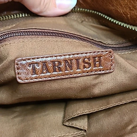 Tarnish Brand Deep Brown Leather Bag - Picture 6 of 9
